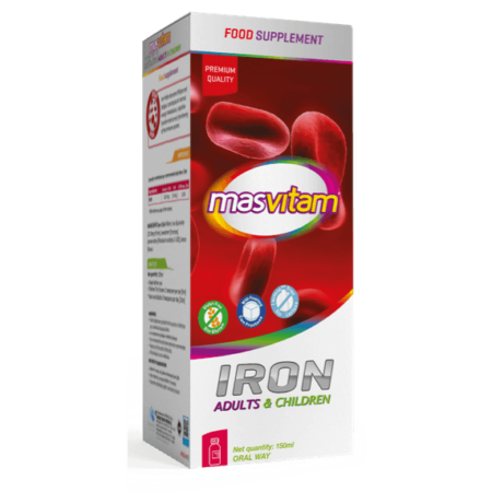 MASVITAM IRON ADULTS & KIDS SYRUP 150ML